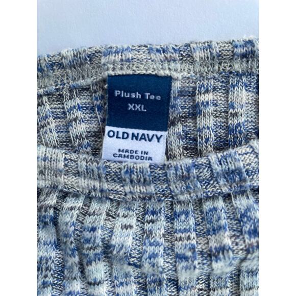 OLD NAVY, XXL, HEATHER BLUE RIBBED TOP - Picture 3 of 3